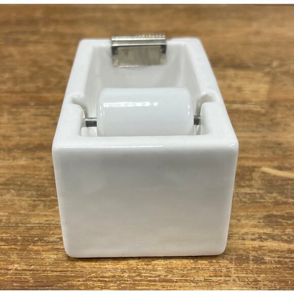 Porcelain Tape Dispenser.  KK462 - Picture 3 of 4